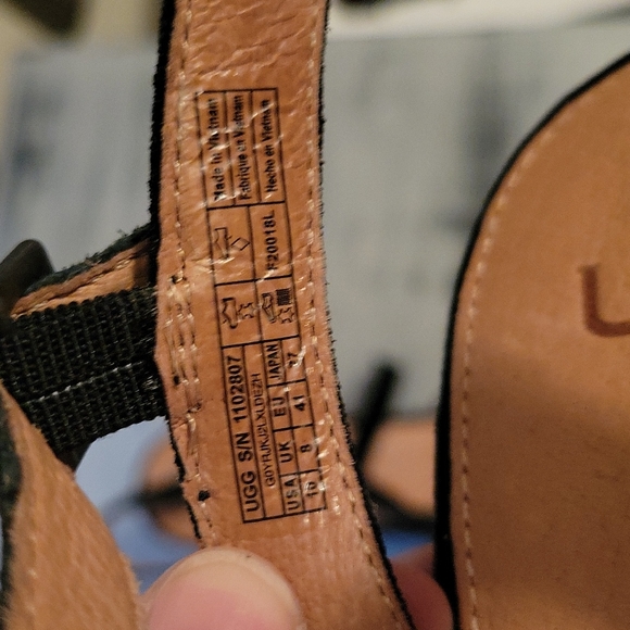 Ugg Melissa size 10 Suede Wedge Sandal - Picture 6 of 8